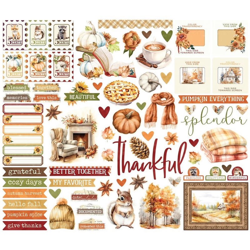 ***Pre-Order*** Simple Stories - Simple Vintage Autumn Breeze - Bits & Pieces Die-Cuts - Elements