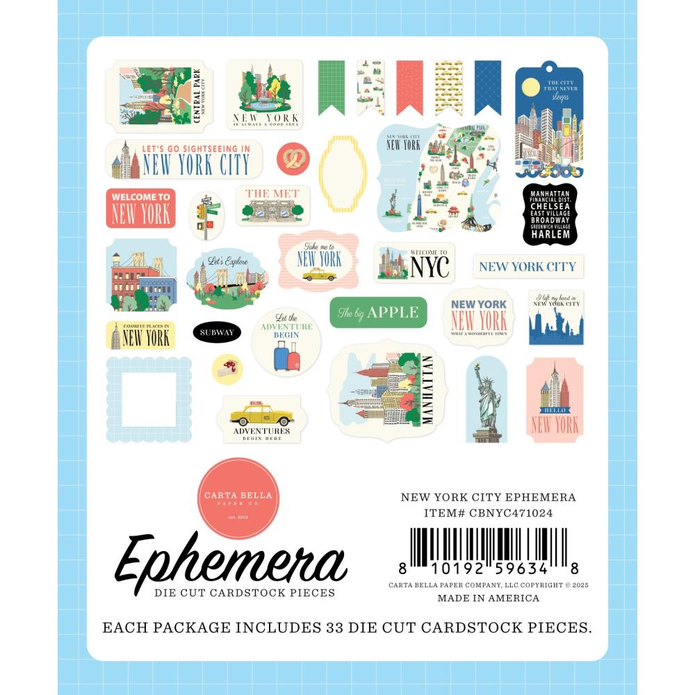 Carta Bella - New York City - Ephemera - Icons