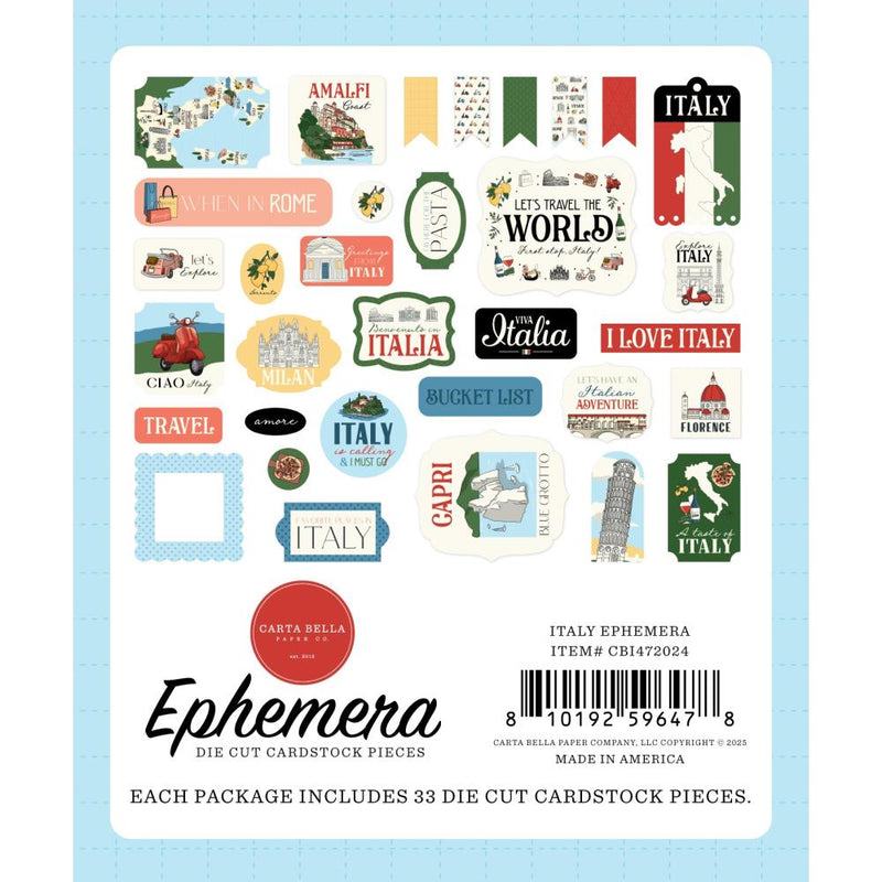***Pre-Order*** Carta Bella - Italy - Ephemera - Icons