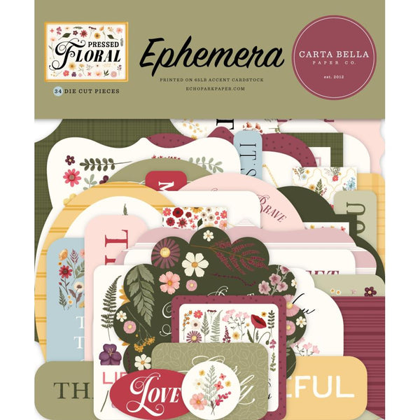***Pre-Order*** Carta Bella - Pressed Floral - Ephemera - Icons