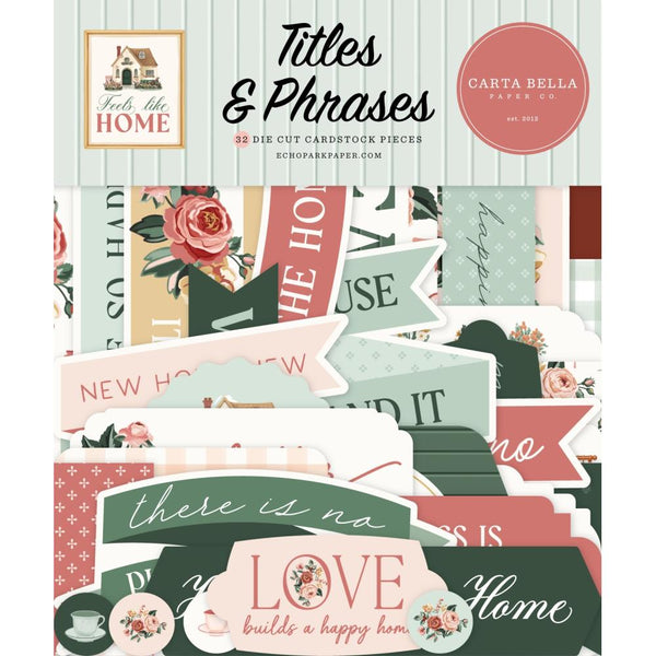 ***Pre-Order*** Carta Bella - Feels Like Home - Ephemera - Titles & Phrases