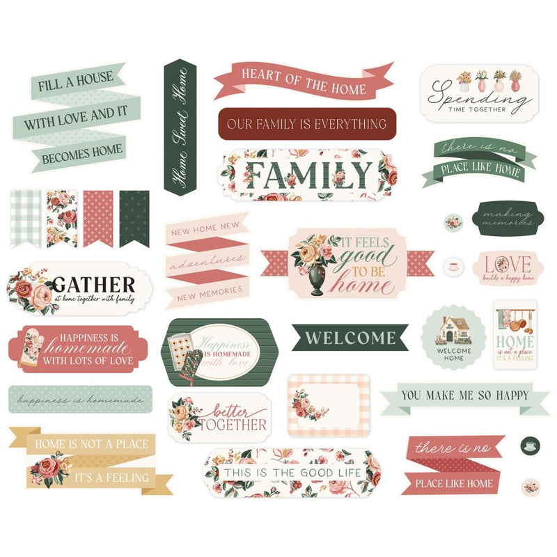 ***Pre-Order*** Carta Bella - Feels Like Home - Ephemera - Titles & Phrases
