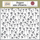 ***Pre-Order*** Carta Bella - Pressed Floral - Stencil - Pressed Wildflower