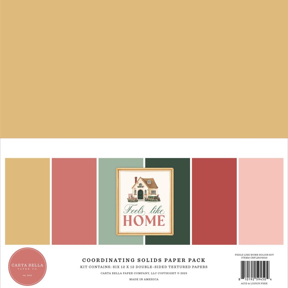 Carta Bella - Feels Like Home - Collection Kit 12"X12" - Solids