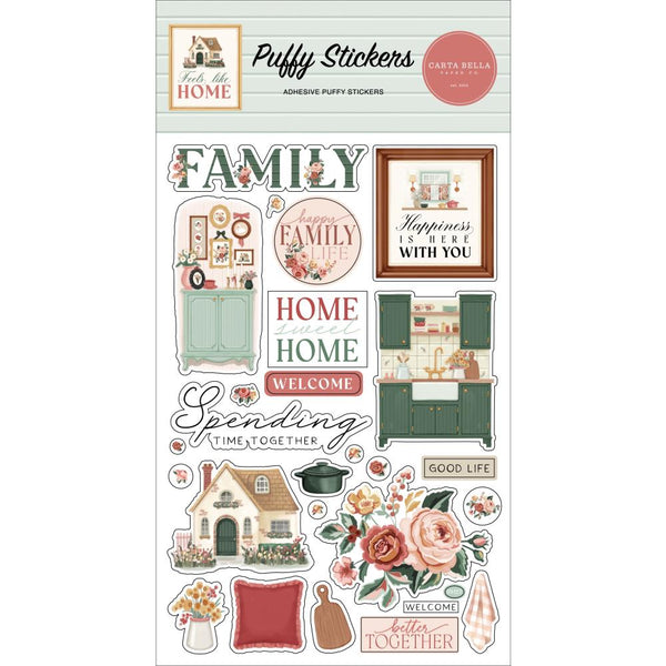 ***Pre-Order*** Carta Bella - Feels Like Home - Puffy Stickers