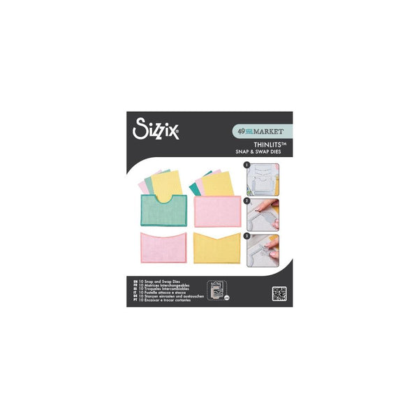 ***Pre-Order*** 49 And Market - Sizzix Thinlits - Set 10/Pkg Snap - Pockets