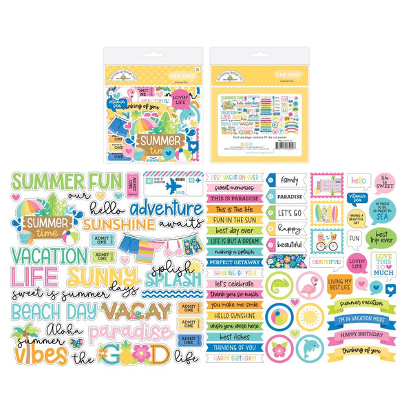 ***Pre-Order*** Doodlebug  - Summer Fun - Chit Chat Die-Cuts