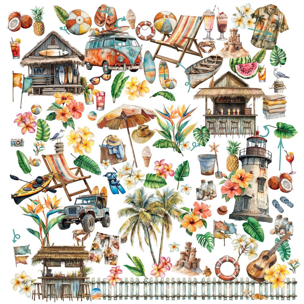 49 And Market - Beach Vibes - Laser Cut Outs