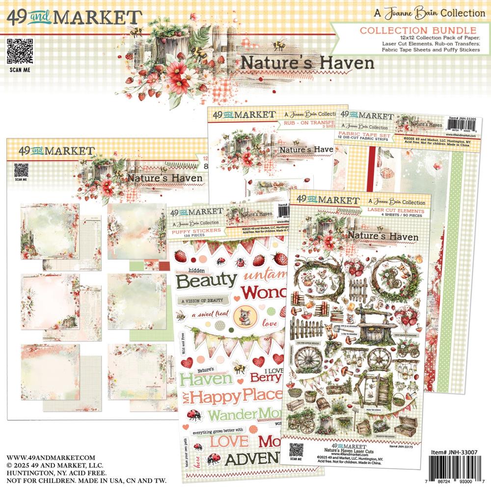 49 And Market - Nature's Haven - Collection Pack 12"X12"