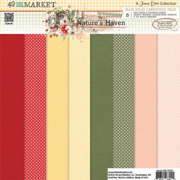 ***Pre-Order*** 49 And Market - Nature's Haven - Collection Pack 12"X12" - Soilds