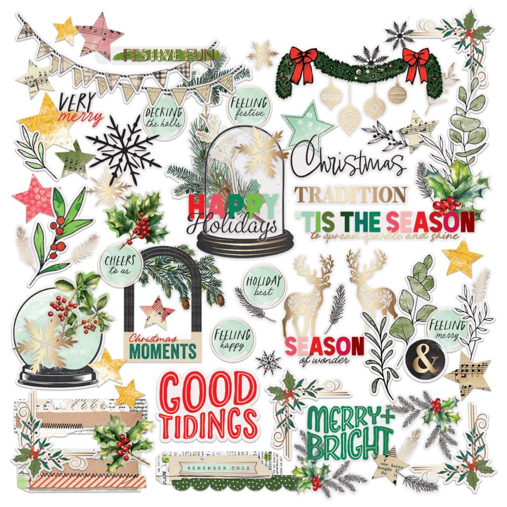 49 And Market - Vicki Boutin Mistletoe And Memories - Die-Cuts - Foiled