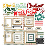49 And Market - Vicki Boutin Mistletoe And Memories - Chipboard Set - Basics