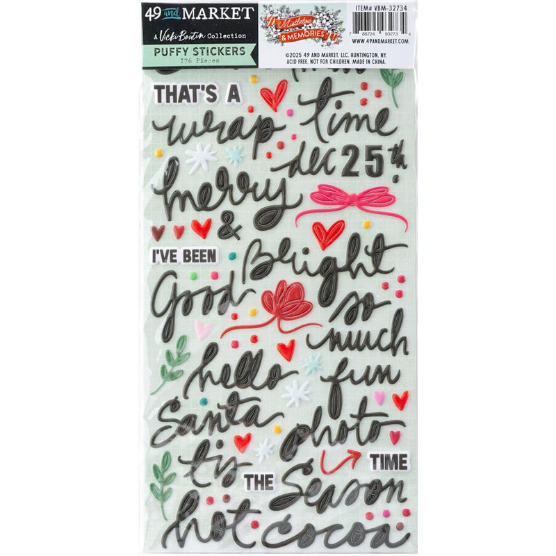 49 And Market - Vicki Boutin Mistletoe And Memories - Puffy Stickers