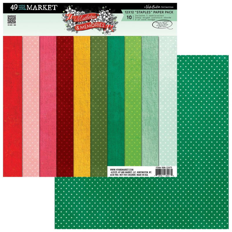 49 And Market - Vicki Boutin Mistletoe And Memories - Staples Pack 12"X12"