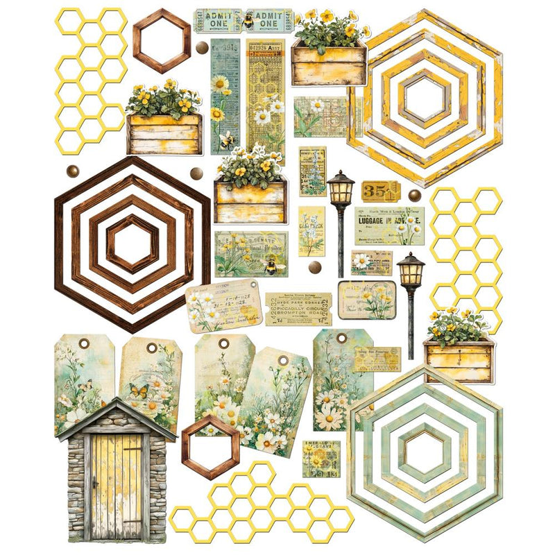 49 And Market - Botanical Buzz - Die-Cuts Elements