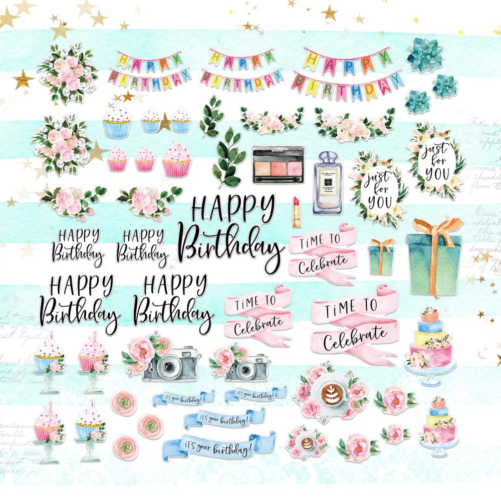 Memory Place - Time To Celebrate - Chipboard Mix