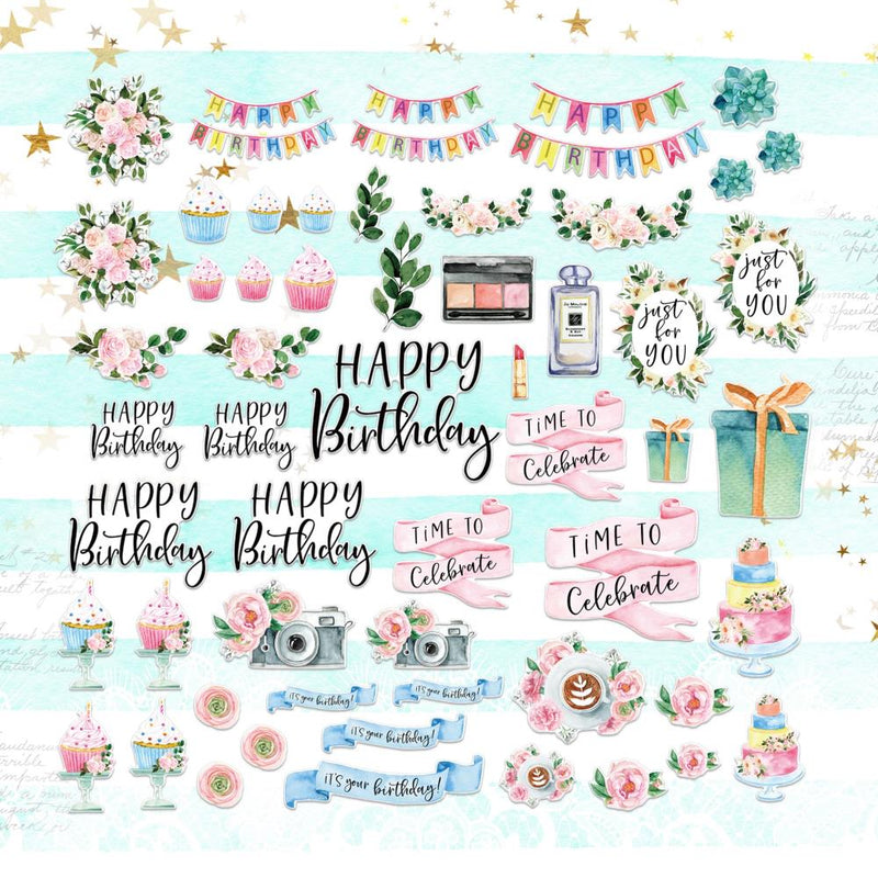 Memory Place - Time To Celebrate - Chipboard Mix