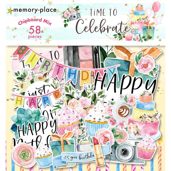 Memory Place - Time To Celebrate - Chipboard Mix