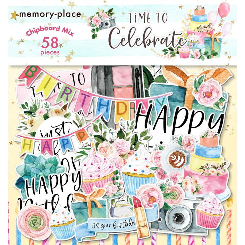 Memory Place - Time To Celebrate - Chipboard Mix