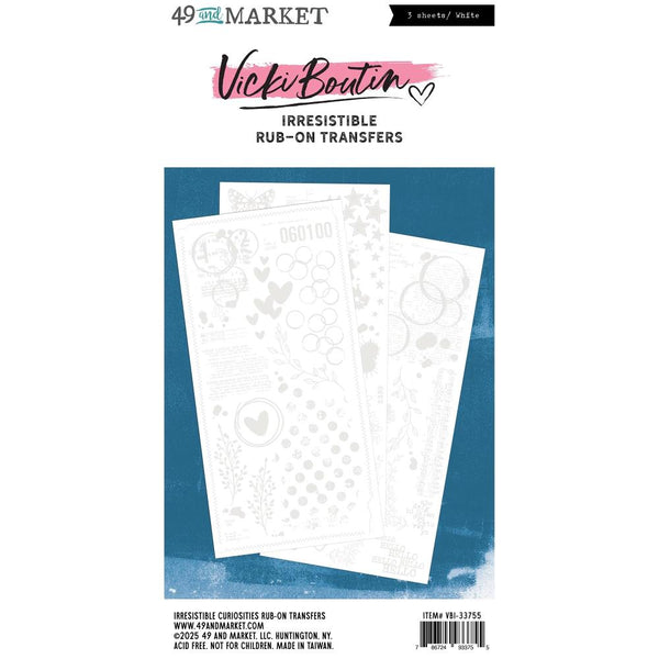 ***Pre-Order*** 49 And Market - Vicki Boutin - Rub-On Transfer Set - Irresistible Curiosities By Vicki Boutin