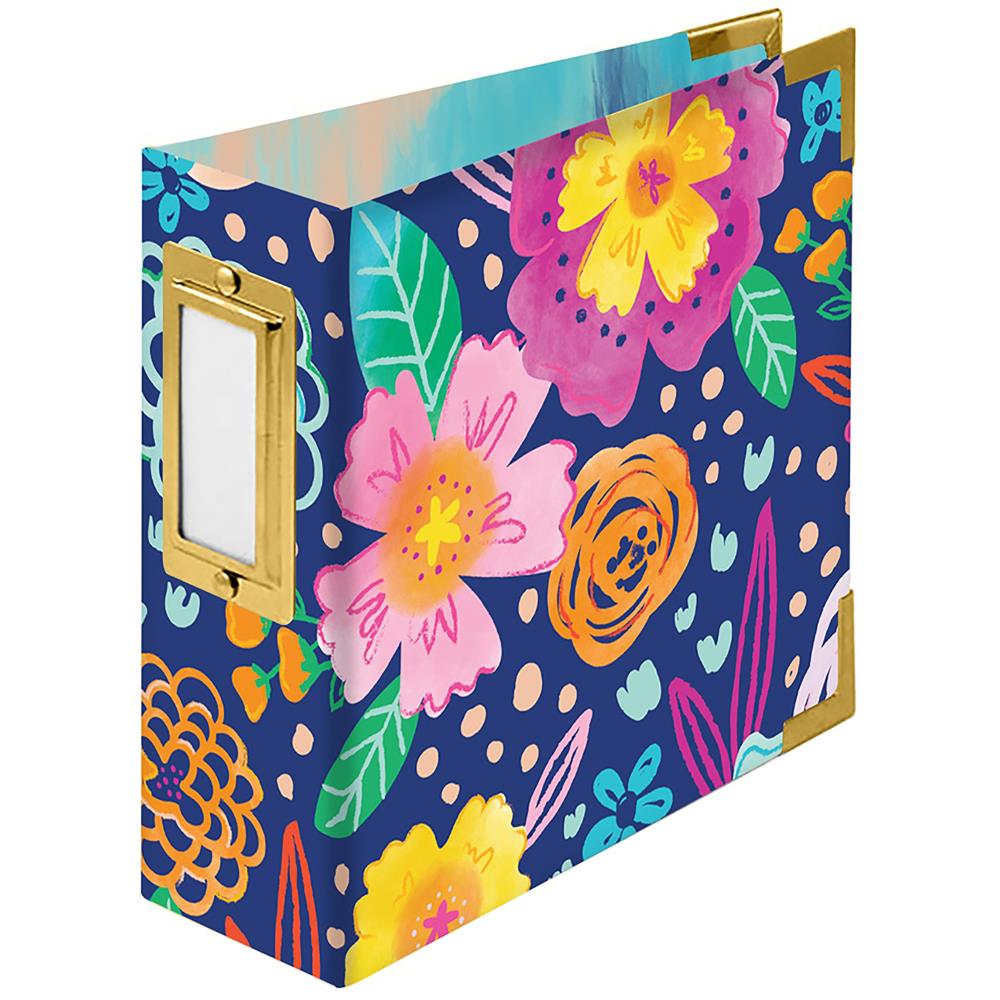 Paige Evans - Wrapped D-Ring Album 4"X4" - Floral