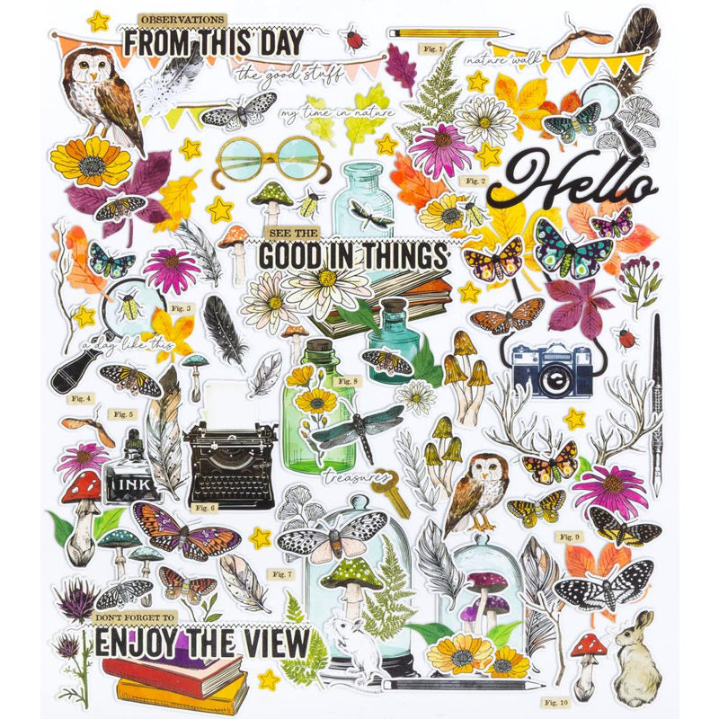***Pre-Order*** 49 And Market - Vicki Boutin - Curiosities In Willow Grove - Ephemera Set - Icons And Titles