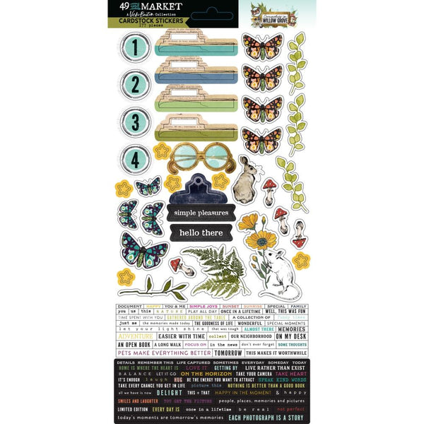 ***Pre-Order*** 49 And Market - Vicki Boutin - Curiosities In Willow Grove - Cardstock Stickers