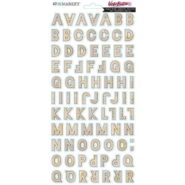 ***Pre-Order*** 49 And Market - Vicki Boutin - Cardstock Stickers - Paper Trail Alphabet