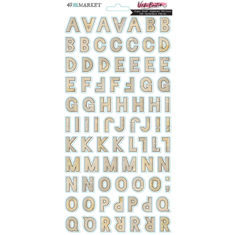 ***Pre-Order*** 49 And Market - Vicki Boutin - Cardstock Stickers - Paper Trail Alphabet
