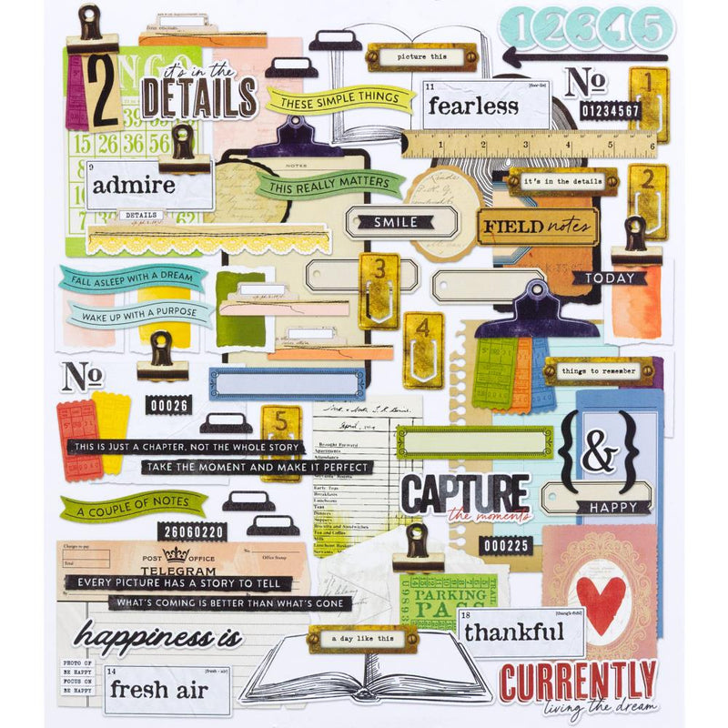 ***Pre-Order*** 49 And Market - Vicki Boutin - Curiosities In Willow Grove - Ephemera Set - Journaling Bits