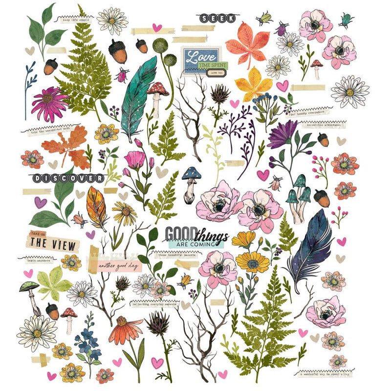 ***Pre-Order*** 49 And Market - Vicki Boutin - Curiosities In Willow Grove - Laser Cut Outs - Foliage