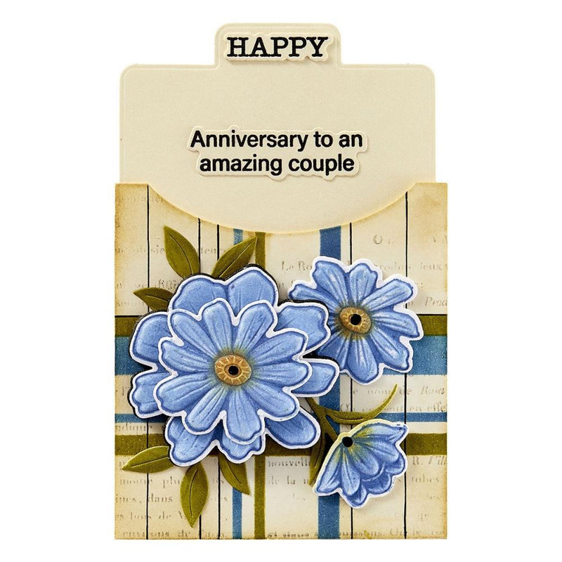 ***Pre-Order*** Spellbinders - Clear Stamp & Die Set by Wendy Vecchi - Tabbed Classics - Tabbed In&Out Sentiment