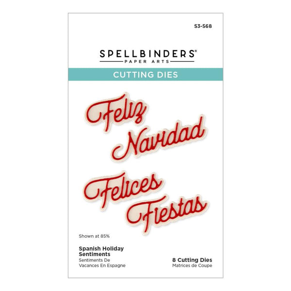 ***Pre-Order*** Spellbinders - Etched Dies - International Holiday Sentiments - Spanish
