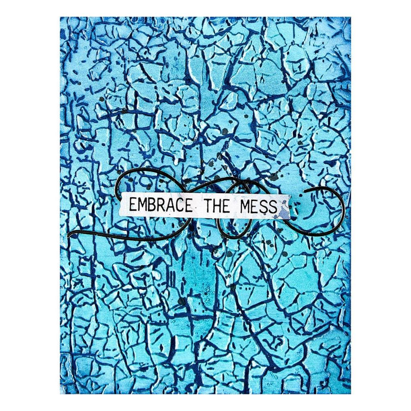 ***Pre-Order*** Spellbinders - 3D Embossing Folder - Beautifully Imperfect - Crackle Paint