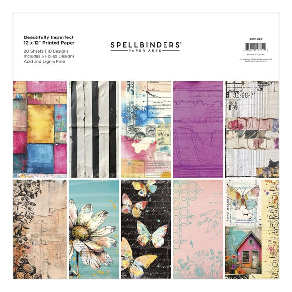 ***Pre-Order*** Spellbinders - Beautifully Imperfect - 12 x 12" Printed Paper