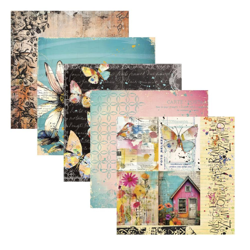 ***Pre-Order*** Spellbinders - Beautifully Imperfect - 12 x 12" Printed Paper