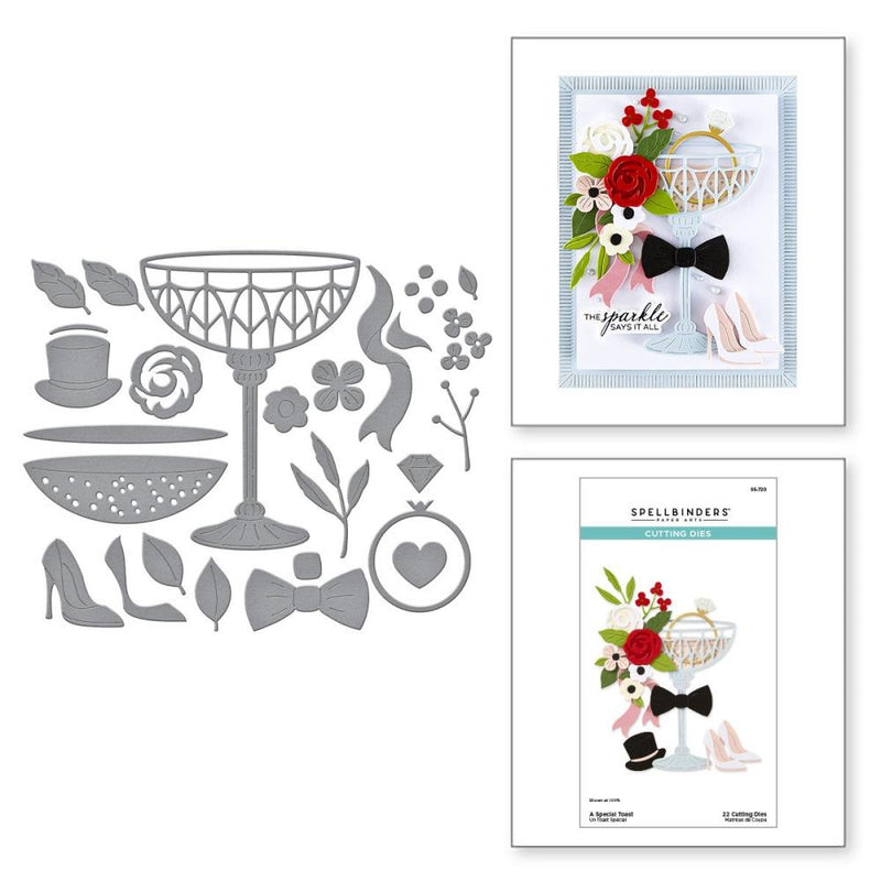 ***Pre-Order*** Spellbinders - Etched Dies - Happier Hour - A Special Toast