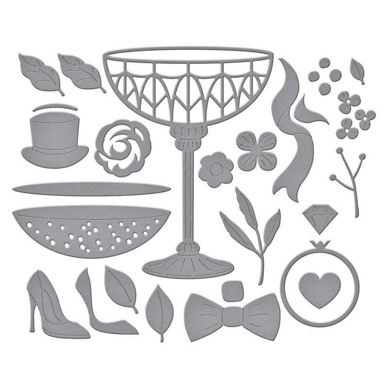 ***Pre-Order*** Spellbinders - Etched Dies - Happier Hour - A Special Toast