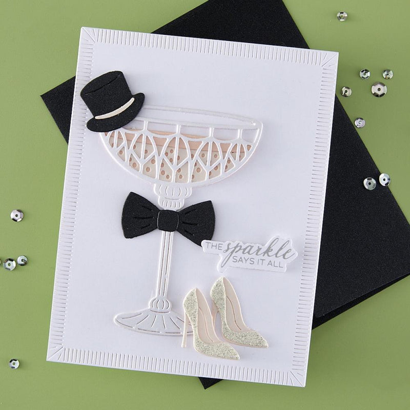 ***Pre-Order*** Spellbinders - Etched Dies - Happier Hour - A Special Toast