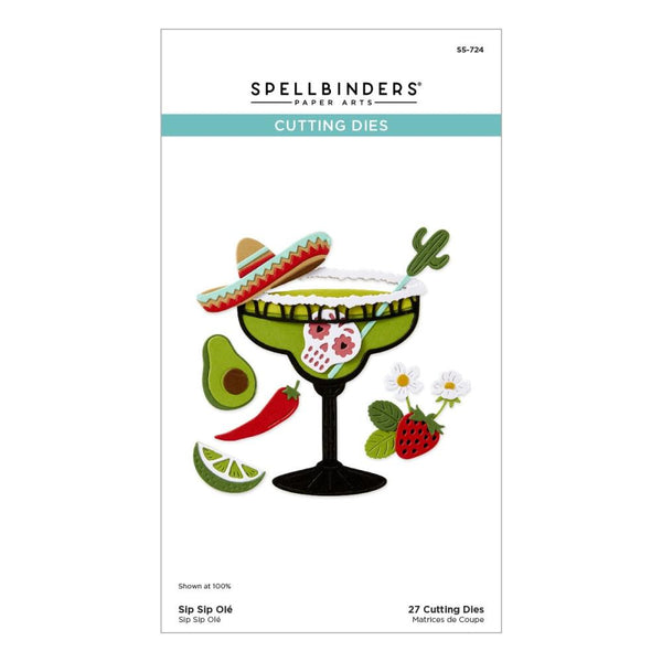 ***Pre-Order*** Spellbinders - Etched Dies - Happier Hour - Sip Sip Ole'