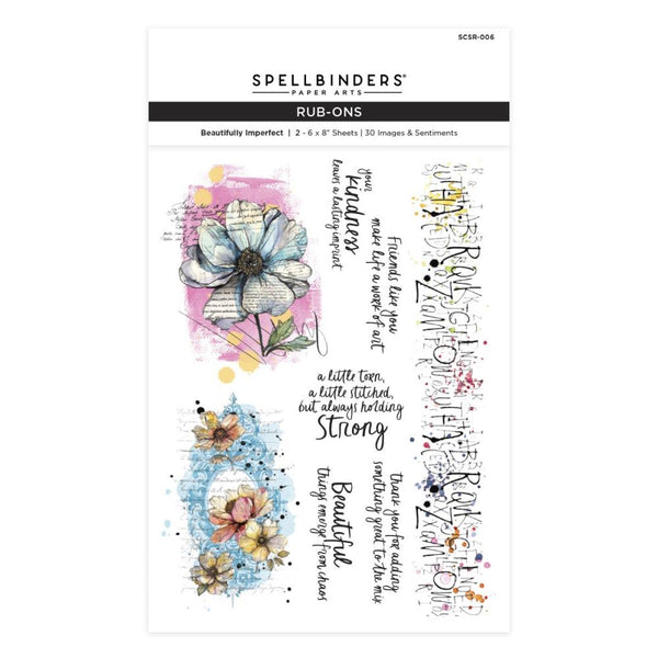 ***Pre-Order*** Spellbinders - Beautifully Imperfect - Rub-On Sheets