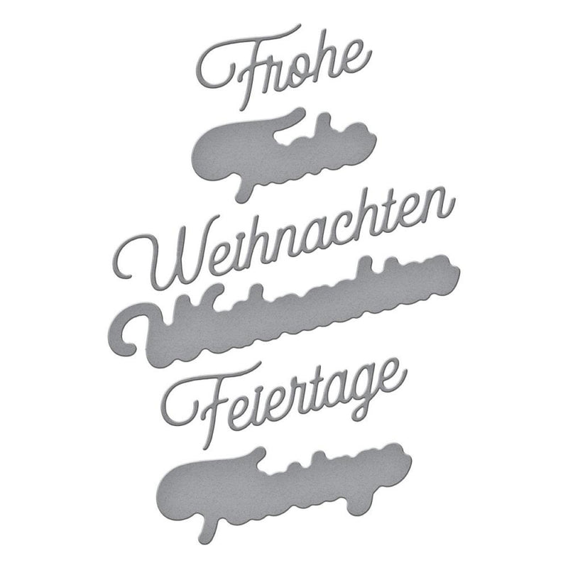 ***Pre-Order*** Spellbinders - Etched Dies - International Holiday Sentiments - German