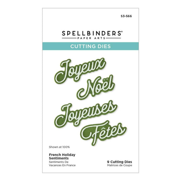 ***Pre-Order*** Spellbinders - Etched Dies - International Holiday Sentiments - French