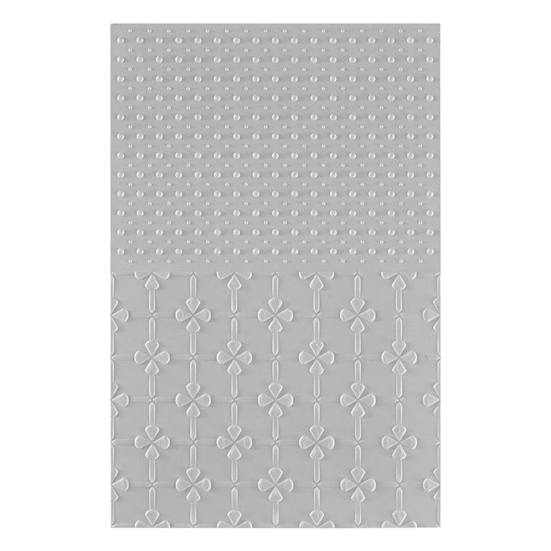 ***Pre-Order*** Spellbinders - 3D Embossing Folder by Wendy Vecchi - Tabbed Classics - Polka Dot & Posy Duo