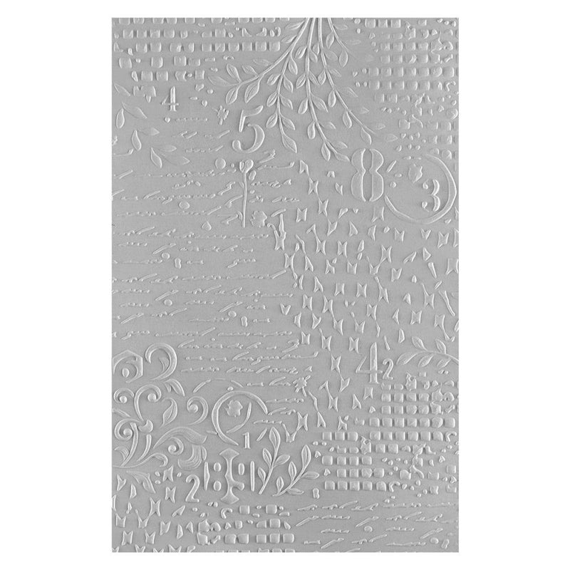 ***Pre-Order*** Spellbinders - 3D Embossing Folder - Beautifully Imperfect - Distress Mix