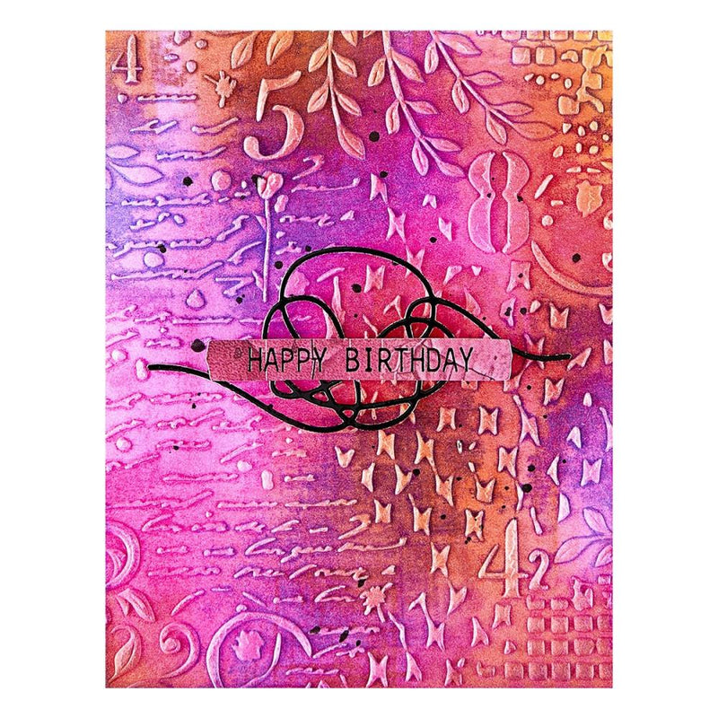 ***Pre-Order*** Spellbinders - 3D Embossing Folder - Beautifully Imperfect - Distress Mix