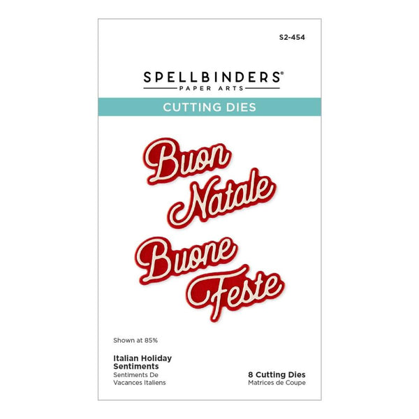***Pre-Order*** Spellbinders - Etched Dies - International Holiday Sentiments - Italy