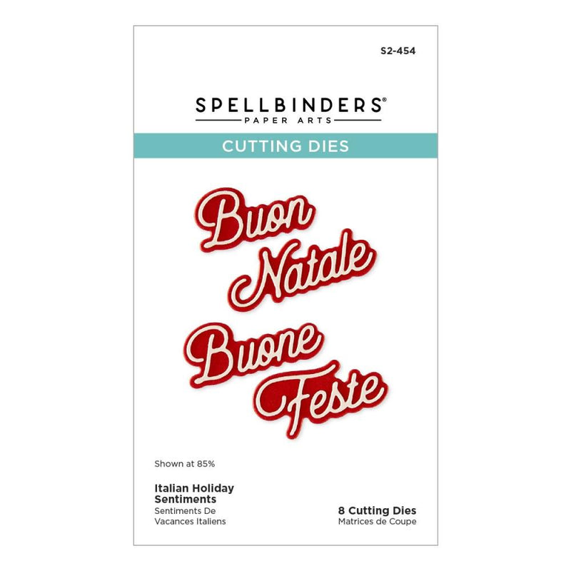 ***Pre-Order*** Spellbinders - Etched Dies - International Holiday Sentiments - Italy