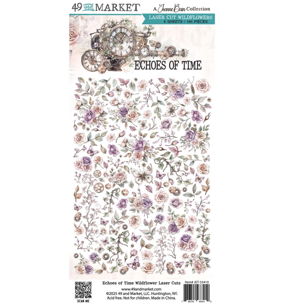49 And Market - Echoes Of Time - Laser Cut Outs - Wildflowers