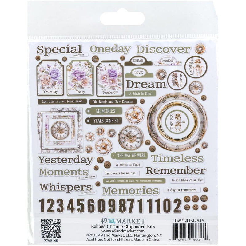 ***Pre-Order*** 49 And Market - Echoes Of Time - Chipboard Set - Bit